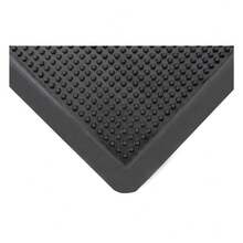 Acomoda Textil Felpudo de Goma Rectangular Antideslizante de Entrada.  Alfombra de Pinchos Resistente de Fácil Limpieza para Exterior e Interior. (30x55 cm) - Negro - Ver 3