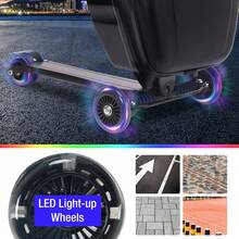 Equipaje para scooter para niños y adultos, maleta plegable con ruedas, maletas multifuncionales para scooter - Negro - Ver 5