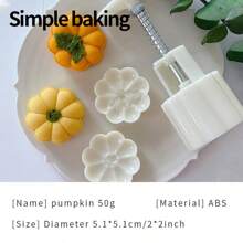 قالب خبز ذو نمط الفول السوداني والكاكي، طقم خبز لأعياد الميلاد/الزفاف/المناسبات الخاصة، قالب كيك فاصوليا وكيك القمر في شهر الخريف الأوسط، أداة خبز كعكة الشاي بعد الظهر، قوالب DIY للحلويات المنزلية والطبخ الآسيوي للمناسبات ، قوالب للحلويات