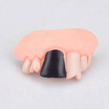 Dientes de vampiro zombi de novedad de Halloween, juguetes de broma para fiestas, dientes falsos