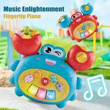 Infant Early Education Musical Electronic Keyboard Toy, Cartoon Animal Toy With Lights, Multi-Functional Finger Piano, Suitable For Early Learning And Fun, Ideal Birthday And Christmas Gift For Babies (Random Color)