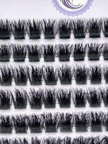 168 Pcs D Curl Lash Extension Soft 120D Volume Cluster Eyelash Extension Length 10-20mm Mixed Fluffy Individual Clusters Lashes DIY At Home Or On-The-Go