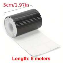 3/5/7/10 CM * 500CM Glossy Black Vinyl Wrap Strip, Self-Adhesive Universal Chrome Black Detailing Tape, Window Trim Film Tape Chrome Blackout Vinyl For Car Interior Hood Roof Pillar