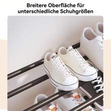 Schuhregal, 4 Ebenen Schuhschrank, Schuhstände, Schuhablage aus Kunststoff, Schmales vertikales Schuhregal, Ständerregale, 60*23*58cm, für Flure, Räume
