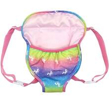 Porte-poupée à dos convenant aux poupées nouveau-nées de 14 à 18 pouces et aux poupées Reborn de 13 pouces, accessoire de jeu de rôle (poupée non incluse)