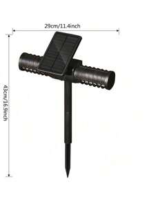 3pcs Solar Powered Mosquito Killer Lamp, Outdoor Waterproof Courtyard Lamp - Ground Inserted Lawn Lamp, Mosquito Repellent Lamp, Automatic Sensing Lighting, Garden Camping Mosquito Prevention