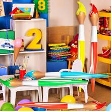 6 pièces Ballons de crayon gonflables géants, combo multicolore pour décoration de fête de rentrée scolaire, fournitures de suspensions, accessoires photo, cadeaux d'anniversaire, décoration de salle de classe, accessoires de fête de piscine d'été