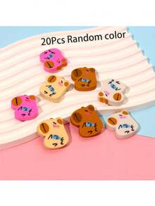 60个水豚橡皮擦，可爱的水豚造型橡皮擦，适合学生使用，小巧易携带，价格实惠，免费礼品，学校奖品，生日礼物，派对礼物，节日礼物，学校用品，开学季礼物，返校季礼物 - 彩色 - 查看 8