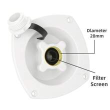 Caravan Water Inlet Boat Mains Filler Entry Pressure Regulator For RV Motorhome