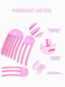 2pcs/1pc Volumizing Hair Clip, Suitable For Bangs Styling. Whether Your Hair Is Fine, Thick, Curly Or Straight, These Root Clip For Curling Can Provide Easy Styling Anytime, Anywhere.