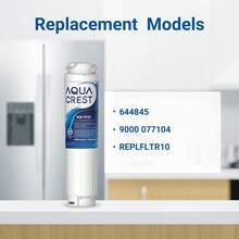 AQUA 644845 Refrigerator Water Filter, Replacement For Bosch Ultra Clarity Water Filter 644845, Compatible With Bosch Neff 740560 9000077104
