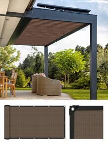DELLNA 1 panneau de bâche d'ombrage premium résistante aux UV - couverture de plante d'extérieur et tissu de protection solaire respirant, matériau en polyéthylène haute résistance avec bords renforcés - usage multiple pour jardins, patios, cours et auvents