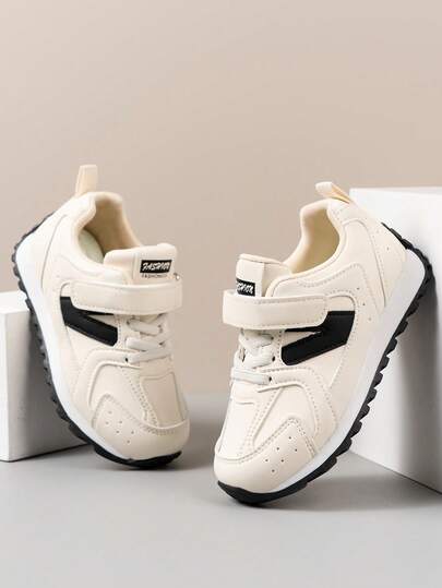 1 Pair Unisex Versatile Hook And Loop Casual Sneakers, Flat, Comfortable & Breathable, Ideal For Students, Campus Style Sports Shoes, Sporty Casual Trainers, Fashion Versatile Shoes