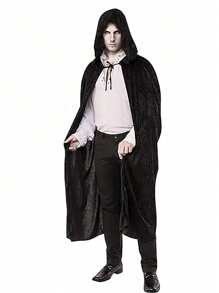 1pc Unisex Hooded Halloween Christmas Cloak Costumes Party Cape,Adult Cosplay Costume For Halloween Christmas Party