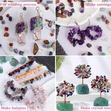 50/100/200/500克柔和色调和活力多巴胺能量，不同大小颜色混合宝石滚石碎片碎石治疗灵气水晶珠宝制作家居装饰