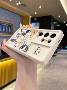 1个时尚可爱5猫图案防摔硅胶手机壳，兼容苹果/红米/Infinix/vivo/OPPO，防水防震防刮，国际版，非国内版 - 米色 - 查看 10