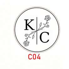 1 件定制压花印章，定制钢印，信封压花印章，书籍，公司标志，餐厅毛巾，个性化书籍压花印章，小型婚礼请柬装饰，玫瑰金手柄