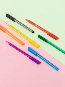 12 Colors Ballpoint Pens, Colorful Round Barrel Design For Easy Grip And Smooth Writing, Great For Students, Adults, Art & Office Use Back To School