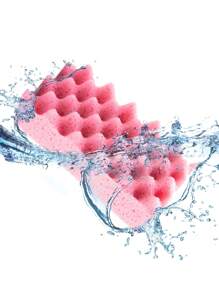 1pc Wave Shaped Car Wash Sponge Block, High Density Auto Detailing Polishing Honeycomb Car Washing Sponge, Powerful Cleaning