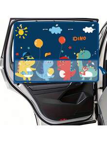 1pc Double-Layer See-Through Mesh Sun Block Window Shade - Multicolor - View 3