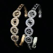 1pc Women's Rhinestone Heart Shaped Charm Daily Bracelet, Elegant & Minimalist Design