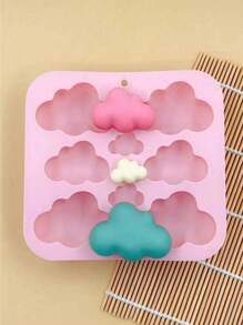 1pc 8-Cavity Cloud Shaped Wax, Silicone Mold For Jelly, Pudding, Chocolate, Crystal Epoxy Resin, Assorted Sizes