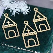 Set de 3 piezas de encantadores colgantes de acero inoxidable con forma de seta, ideales para hacer manualidades, aretes y collares