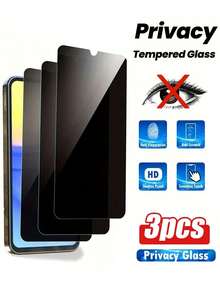 3 Pcs Anti-Spy Screen Protector Compatible With Samsung Galaxy Privacy Glass, Anti-Spy, Bubble Free, Case Friendly