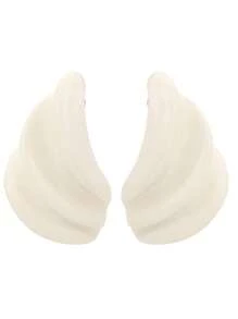 ZAA Simple Irregular Geometric Resin Earrings Summer New Product Beach Ocean Style Conch Earrings