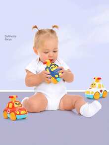 Juguetes de coches que se mueven solos, vehículos educativos para niños pequeños, regalo para niños y niñas - Multicolor - Ver 4