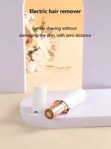 1pc/2pcs Women's Electric Shaver, Portable, Battery Operated, Eyebrow Trimmer, Facial Hair Remover, Mini Epilator