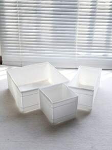 1/3/6 Packs Foldable Cloth Storage Box Closet Dresser Drawer Organizer Fabric Baskets Bins Containers Divider For Baby Clothes Underwear Bras Socks Lingerie Clothing