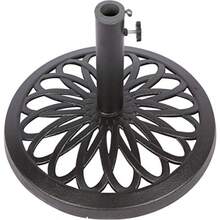 17.5 Cast Iron Patio Umbrella Base Black - Black - View 2