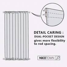 Local Warehouse- Door Curtain Panel, Grey French Door Curtains Blackout Thermal Insulated Curtain Sidelight Privacy For Window/Living Room/Doorways/Classroom (25W By 72L Inches, 1 Panel) - 灰色 - 查看 10