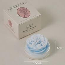 2Pcs Handcrafted Rose & Peony Flower Scented Candle Perfect For Yoga, Meditation, And Relaxation! Shaped Like A Lotus With Rich Fragrances, It's Reusable – You Can Use It As An Incense Burner Or Storage For Yoga Items.