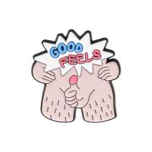 有趣的头发人胸针，创意可爱翻领别针，多功能金属徽章服装配饰