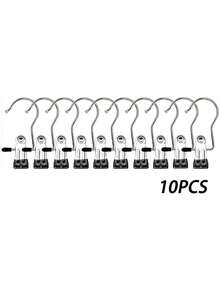 20/10/5/1 Pieces Of Stainless Steel Clothes Clip, Stainless Steel Clothes Hanger Hooks, Simple Stainless Steel Hook Clip,30/40/42 Pieces Of Stainless Steel Clips,Laundry Pegs With Hooks,(Coat) Hanger,Interior ,Portable Hanging Clothes Clip, Wardrobe Storage Racks, Clothes Hangers Easter Decorations, Mother's Day Clothing Spring Decorations, Holiday Decorations,Hanger Dress Pants Shoes Jeans Boots Skirt - Multicolor - View 46