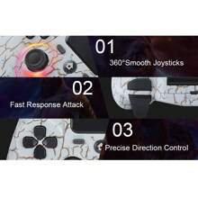 Control inalámbrico actualizado compatible con mando de , compatible con /Pro/Slim/Windows PC, joystick compatible con con panel táctil/toma de auriculares estéreo/control de movimiento de seis ejes/cable de carga