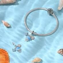 Pingente faça você mesmo em prata esterlina 925, 1 unidade, Ocean Encounters Journey: charms de prata inteligentes são uma coleção de costumes oceânicos e sonhos de viagem