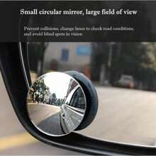 Car-Mounted Borderless Small Circular Rearview Mirror, High-Definition Blind Spot Observation Mirror For Vehicles