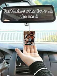 Customized Car Interior Accessories+Backpack Hanging Accessories For Both Use | Gift For Parents/Friends/Bridesmaids | HD Acrylic Permanent Storage Supports Customized Graphics And Text | Car Decoration/Wedding Souvenirs/Couple Souvenirs | High Transparency Acrylic Material - Multicolor - View 4