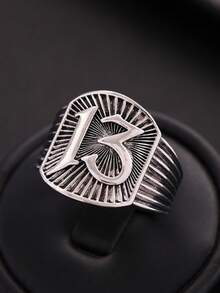 1 件圣本笃戒指，男士款 - 朋克珠宝，带有驱魔符号、十字形设计和耐用结构 - 非常适合朋克摇滚迷和寻求精神保护的人 - 彩色 - 查看 7