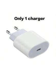 25W PD Fast Charging Kit, USB C Wall Charger Plug + Durable Type-C Charging Cable, Universal USB-C Charger Head, Compatible With All Type-C Interface Phones And Digital Devices - European Standard-white-20W - View 14