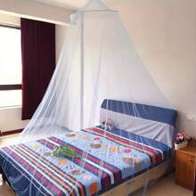 1 pieza Dosel de mosquitera extra grande, adecuado para fiestas de pijamas y protección del jardín - desde individual hasta California King y tamaños de cuna, de poliéster duradero, lavable a máquina, ocio al aire libre, decoración elegante de ropa de cama, estructura de soporte resistente