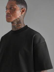Men's Oversized Streetwear T-Shirt - Black - View 5