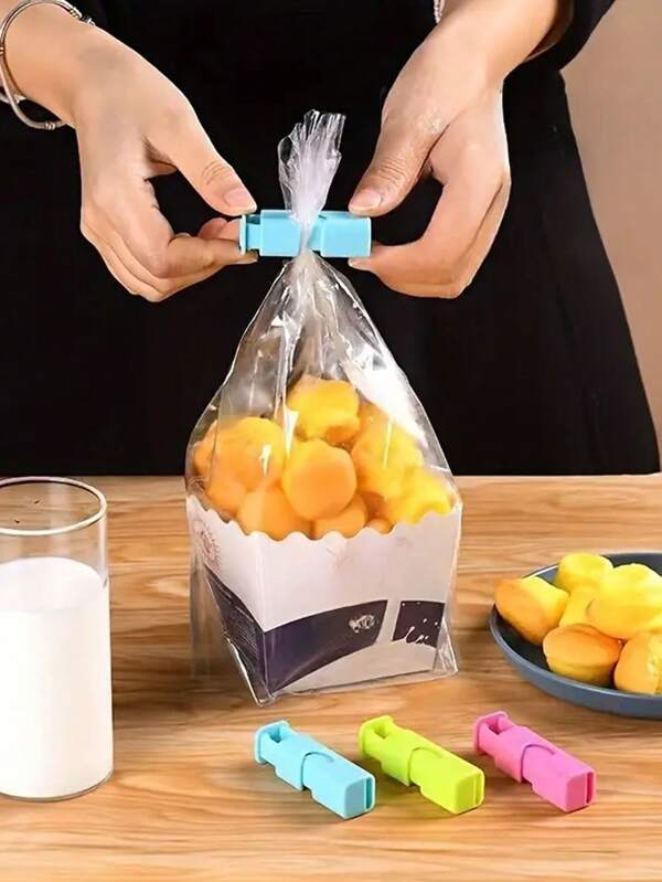 便携式迷你食品袋热封机，真空食品封口机塑料袋热封零食封口机聚乙烯管塑料袋套件工具 - 热塑袋封口保鲜 - 易于使用的包装厨房配件（不含电池）