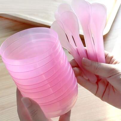 NEFOUME [قناع الوجه DIY] 10 مجموعات من أوعية القناع البلاستيكية القابلة للتثبيت، لأوعية أقنعة الوجه، صالونات الشعر، خلط أقنعة DIY، المستخدمة في صالونات التجميل والسبا, DIY