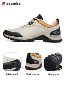 baasploa Men's Outdoor Shoes, Men's Outdoor Climbing Shoes, Men's Fashion Hiking Shoes, Men's Sports Shoes, Suitable For Outdoor, Hiking, Climbing, And Other Activities