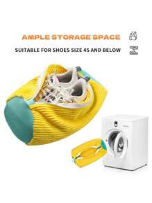 1 Pc Washing Bag For Shoes, Washing Machine Laundry Bag, Slouchy Shoe Washing Bag, Home Washing Protection Bag To Prevent Deformation