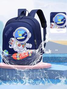 1 Bolsa personalizada, se puede imprimir con un nombre personalizado o saludos festivos. Personaliza tu propia bolsa. Cierre de cremallera de nailon, diseño de nicho de moda con patrones lindos de astronauta/dinosaurio/león. Mochila con correa de hombro ajustable y versátil, adecuada para adolescentes para viajar, compras, fiestas, citas y uso diario. Es un regalo perfecto para adolescentes, multifuncional, ornamental, con letras, elegante, moderno, colorido, lindo, adorable, casual, personalizado, único, personalizado, regalos ideales para él, regalos ideales para ella - Azul - Ver 4